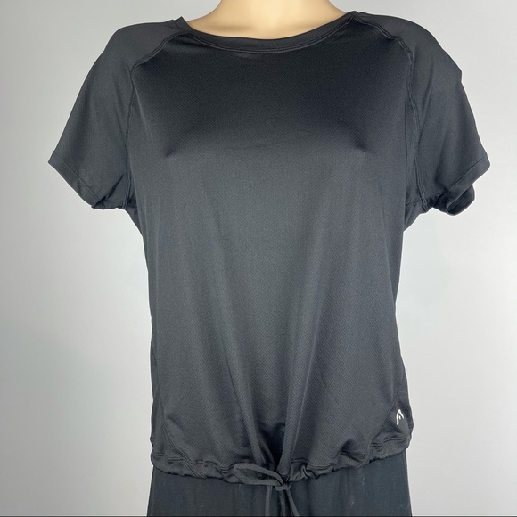 Rockwear Black Toggle Fitted Bottom Top - Size 10